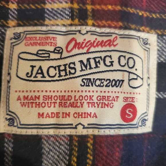 Jachs Mfg Co flannel size S - Picture 2 of 2
